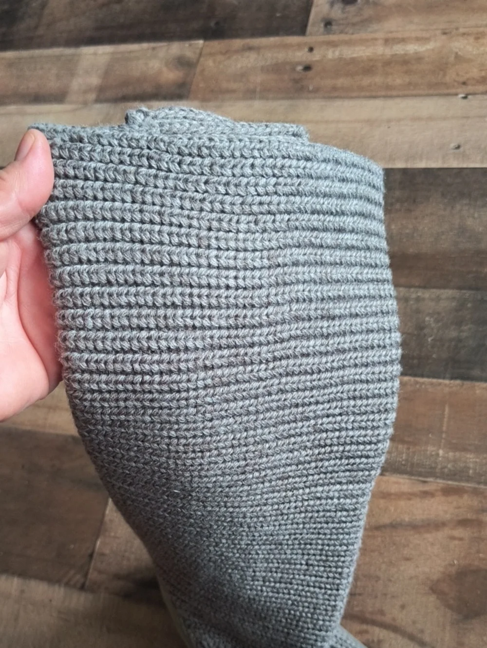UGG Classic Cardy Gray Wool Blend Knit Boots Sz 10 Women